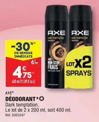 ALDI AXE® DÉODORANT⭑✪ offre