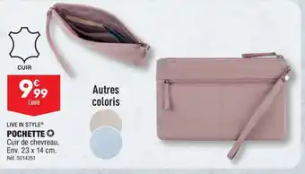 ALDI LIVE IN STYLE POCHETTE offre