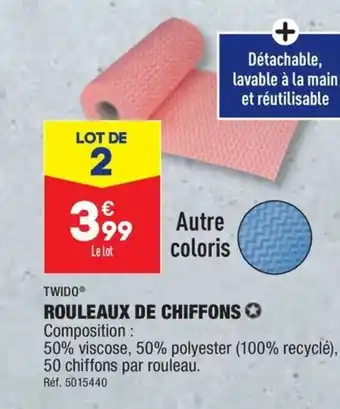 ALDI ROULEAUX DE CHIFFONS ✪ offre