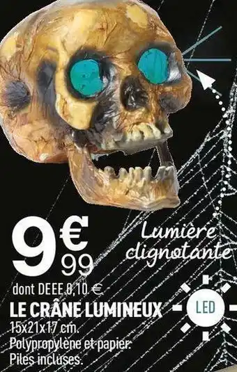 Centrakor Le crâne lumineux offre