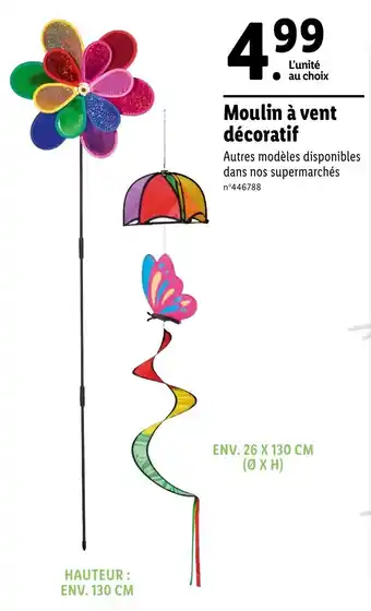 Lidl Moulin à vent décoratif offre