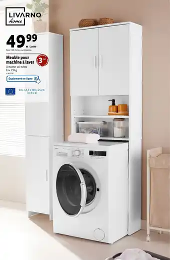 Lidl Meuble pour machine à laver offre