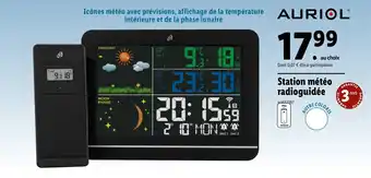 Lidl Station météo radioguidée offre