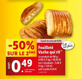 Lidl Feuilleté Vache qui rit** offre