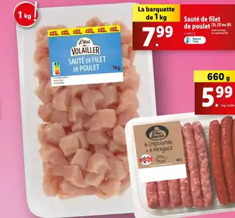 Lidl Sauté de filet de poulet (3), (5) ou (6) offre