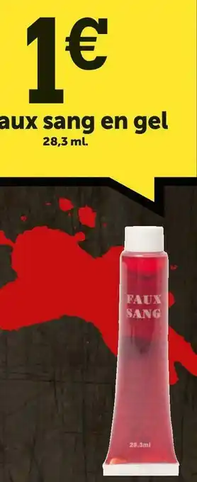 Le faux sang en gel