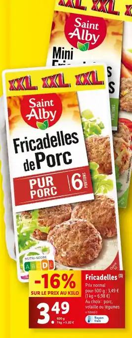 Lidl Fricadelles offre