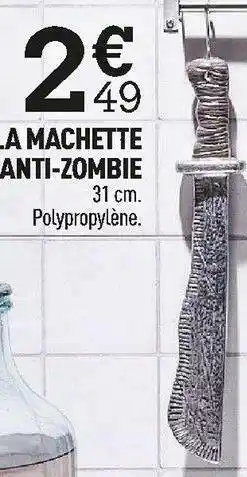 Centrakor La machette anti-zombie offre