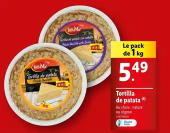 Lidl Tortilla de patata offre