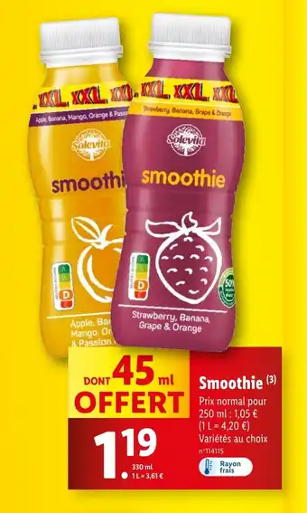 Lidl Smoothie offre