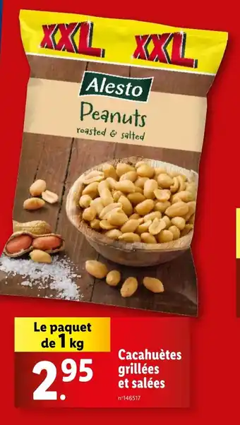 Lidl Cacahuètes grillées et salées offre