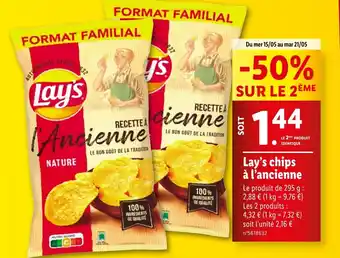 Lidl Lay's chips à l'ancienne offre