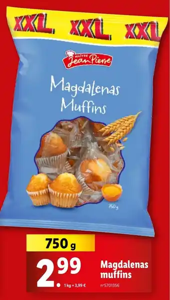 Lidl Magdalenas Muffins offre