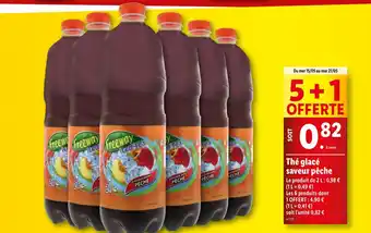 Lidl Thé glacé saveur pêche offre