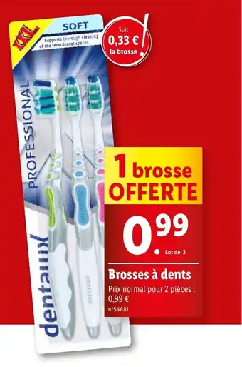 Lidl Brosses à dents offre