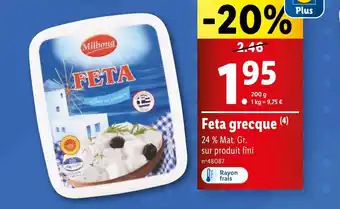 Lidl Feta grecque offre