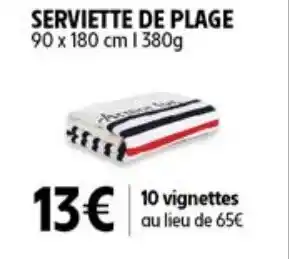 Intermarché SERVIETTE DE PLAGE offre