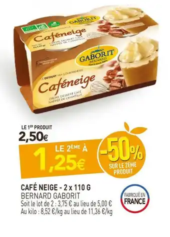 naturéO Bernard gaborit café neige offre