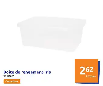 Action Boîte de rangement Iris offre