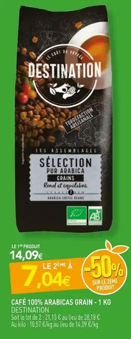 naturéO Destination café 100% arabicas grain offre