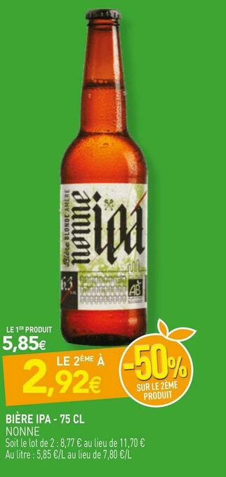 naturéO Nonne bière ipa offre