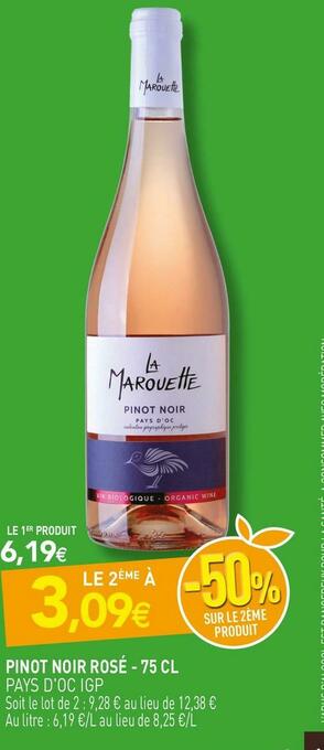 naturéO Pinot noir rosé offre