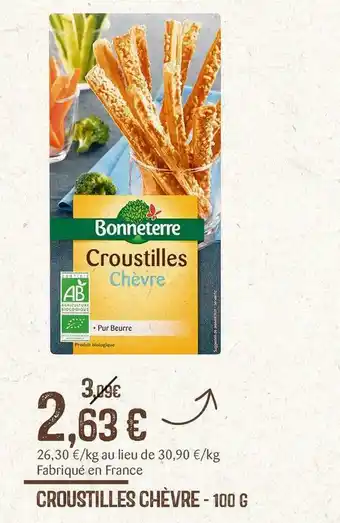 Bonneterre croustilles chèvre