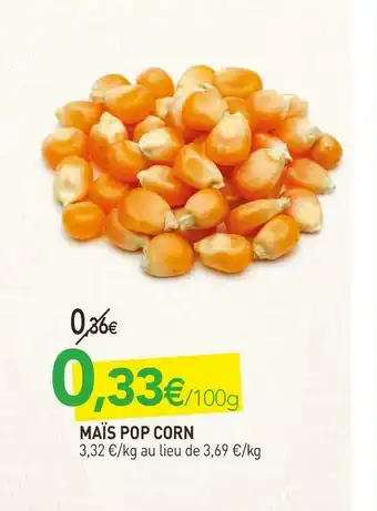 naturéO Maïs pop corn offre