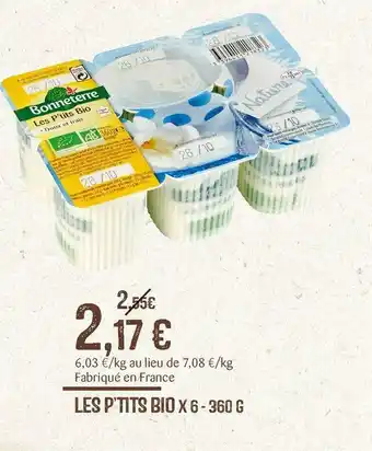 naturéO Les p’tits bio x 6 offre