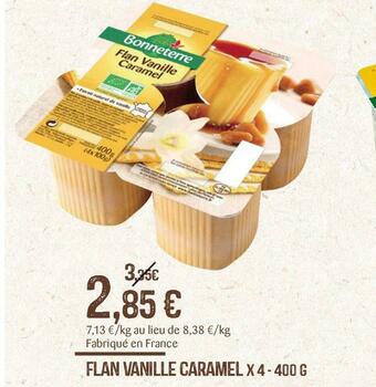 naturéO Flan vanille caramel x 4 offre