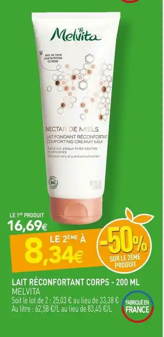 Melvita lait réconfortant corps