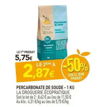naturéO La droguerie écopratique percarbonate de soude offre