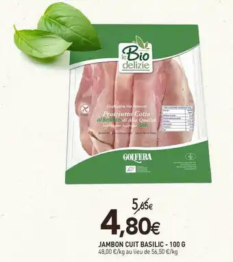 naturéO Jambon cuit basilic offre
