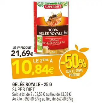 naturéO Super diet gelée royale offre