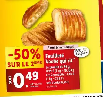 Lidl Feuillete vache qui rit offre