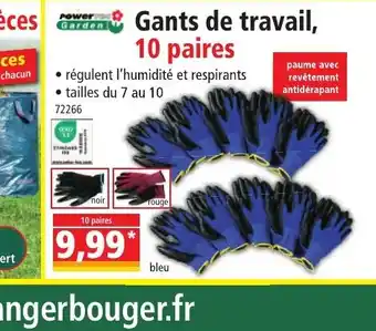 Norma Gants de travail, 10 paires offre