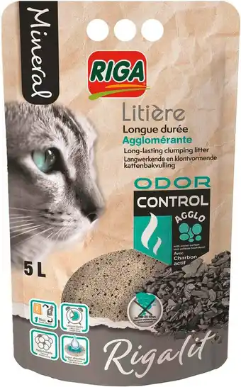 Match Rigalit litière chat minéral odor control offre