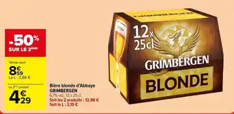 Carrefour Drive Bière blonde offre