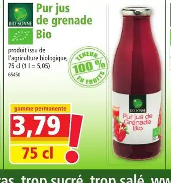 Norma Pur jus de grenade Bio offre