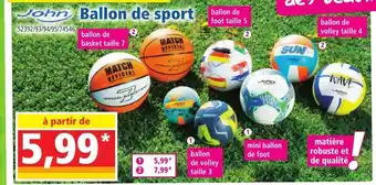 Norma Ballon de sport offre