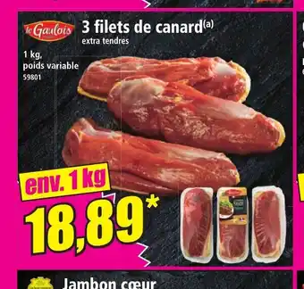 Norma 3 filets de canard offre