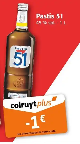 Colruyt Pastis Pastis 51 offre