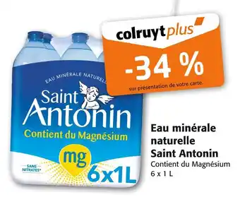 Colruyt Saint Antonin Eau minérale naturelle offre