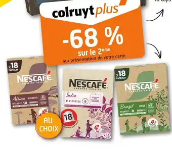 Colruyt Nescafé Nescafé Farmers Origins offre