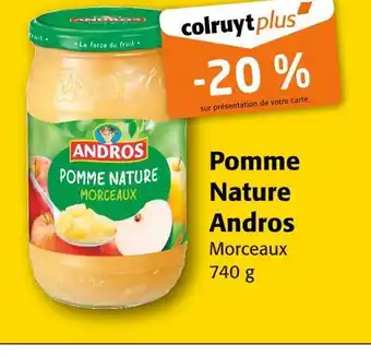 Colruyt Andros Pomme Nature offre