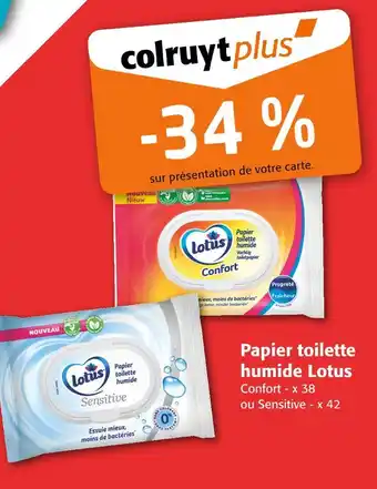 Colruyt Lotus Papier toilette humide offre