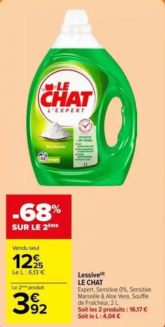 Carrefour Market Le chat - lessive offre