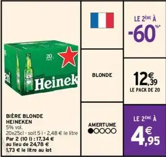 Intermarché Hyper Heineken - bière blonde offre