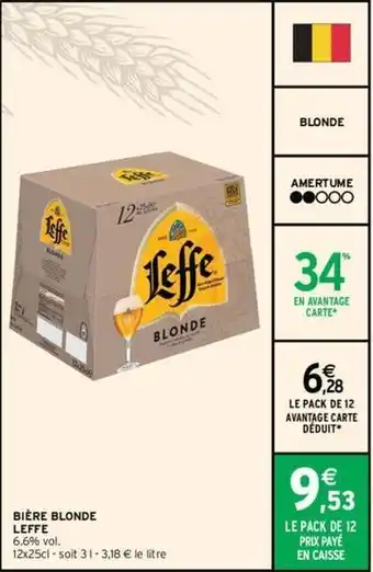 Intermarché Hyper Leffe - bière blonde offre