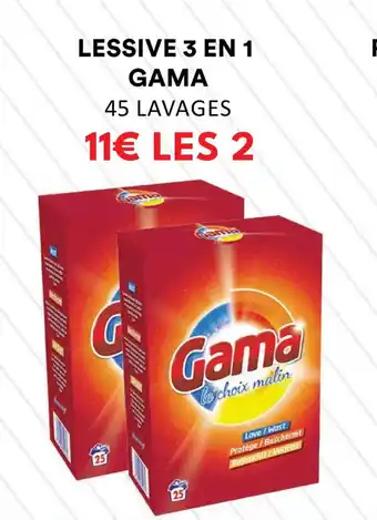 Hmarket LESSIVE 3 EN 1 GAMA offre